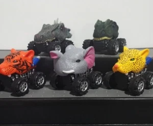 Wild Zoomies Tierkopf Pull Back Spielzeugautos Set  - Bild 1 von 7