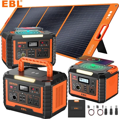 EBL Peak 2000W Power Station Portable Solar Generator Battery / 200W Solar Panel
