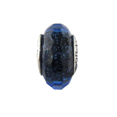 Pandora Fascinating Blue Irridesence Blue Murano Glass & SS .925 Charm 791646 - Image 1 of 4