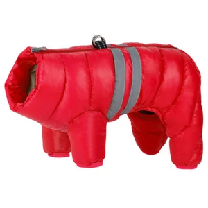 Winter Warm Dog Jacket Waterproof Pet Puppy Coat Jumpsuit For Small Medium Dogs  - Picture 1 of 20
