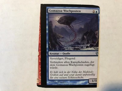 Miscut Guard Gomazoa German Misprint MTG GENUINE EDH Commander Magic - Image 1 of 2