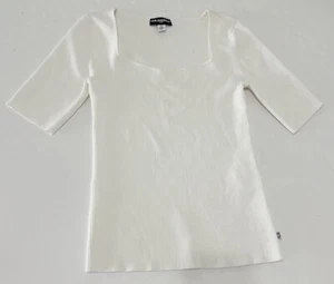 Top Karl Lagerfeld Ribbet cuello cuadrado talla pequeña - Imagen 1 de 12