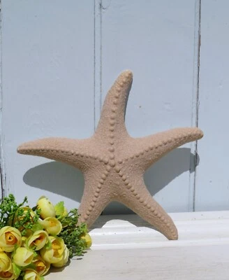 Großer Seestern Sand Beige Dekofigur Maritim Sommer Landhaus Porzellan D.24 cm - Bild 1 von 2