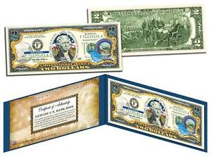 NEVADA $2 Statehood NV State Two-Dollar U.S. Bill *Genuine Legal Tender* w/Folio