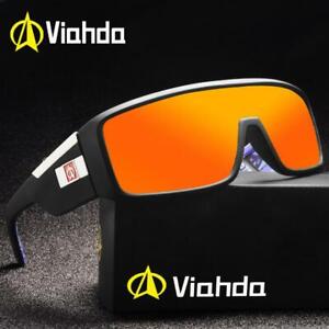 VIAHDA Men Large Frame Sport Sunglasses Outdoor Driving Cycling Fishing Goggles 