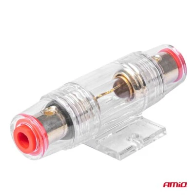 AGU Sicherungshalter Halter vergoldet für Auto KFZ Hifi mit 12V 80A Sicherung