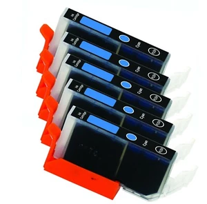 5PK CYAN Printer Ink for Canon CLI-221 221C iP3600 iP4600 iP4700 MX860 MX870 - Picture 1 of 1