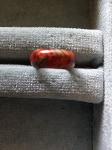 POLISHED EXOTIC HARDWOOD RING. SIZE 6 - Picture 1 of 4