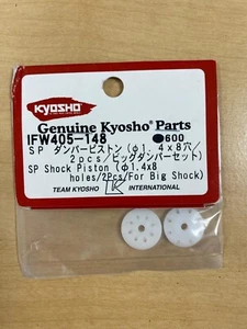 Kyosho IFW405-148 SP Big Shock Piston White 1.4 x 8 Hole Inferno MP9 ST-RR - Picture 1 of 1
