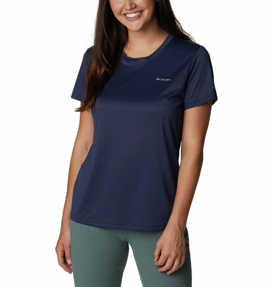 Columbia Women's Hike T-Shirt In Nocturnal Blue - Size XS