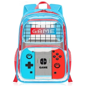 Kids Clear Backpack for Boys - Gamer Boys Clear Backpacks for School,Heavy Du... - Picture 1 of 7