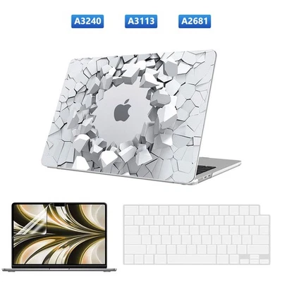 Case for MacBook Air 13 A2681/A3113/A3240 Hard Shell + Keyboard Cover + LCD Film - Image 1 of 4