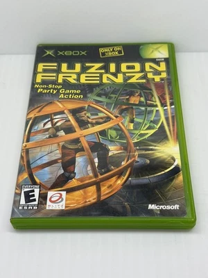 Fuzion Frenzy (Xbox)  Microsoft Black Label 2004 Complete In Box Tested Working - Image 1 of 3