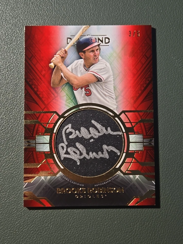 2021 Topps Diamond #SI-FL Icons Brooks Robinson Silver Ink Auto /5 - Image 1 of 4