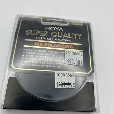 Hoya Super  72mm Circular Polarizer CPL Glass Lens Filter P-CL 72 mm Polarizing - Image 1 of 3