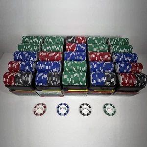FAHRRAD PREMIUM TURNIER 8 Gramm TONGEFÜLLTE POKERCHIPS MIT TABLETT 500 CHIPS 5 Stück - Bild 1 von 4