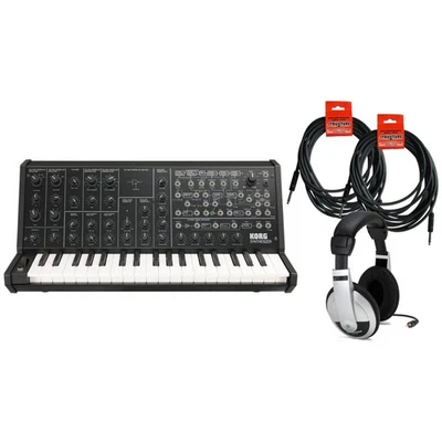Korg MS-20 True Analog Mono Synthesizer USB MIDI w / (2) 18.6' Instrument Cables - Image 1 of 2