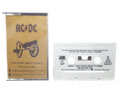 AC/DC - For Those About to Rock We Salute You - 1981 Cassette Tape  - Image 1 of 2