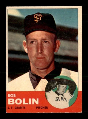 1963 Topps #106 Bobby Bolin  VG/VGEX X2377934 - Image 1 of 3
