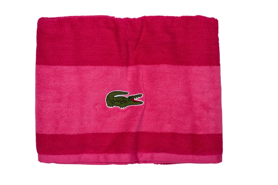Lacoste Match Cotton Colorblocked Bath Towel -MagnetaT4101230