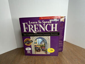 The Learning Company Learn to Speak French 7.0 3 CD Set New & Sealed