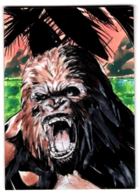 2023 Island Dreams - Island Nightmares Sat Phoun 1/1 Sketch Card KING KONG - Image 1 of 2