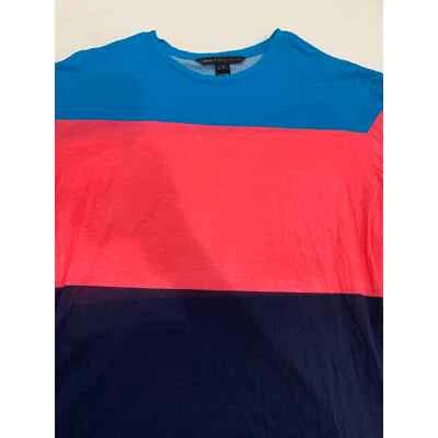 Marc Jacobs Atomic Blue Multi Tee Size M Blue Pink Navy Classic Rare Beach Polo - Image 1 of 4