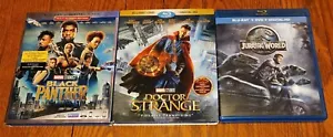 Jurassic World (Blu-ray + DVD + DIGITAL HD) & Doctor Strange Black Panther - Picture 1 of 6