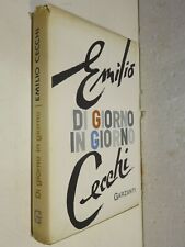 DI GIORNO IN GIORNO Emilio Cecchi Garzanti 1959 romanzo libro di scritto da 