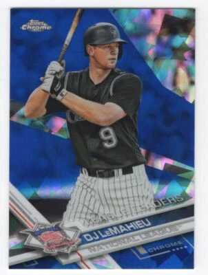 2017 Topps Chrome Sapphire Edition Print Run 250 DJ LeMahieu #81 Colorado - Image 1 of 2