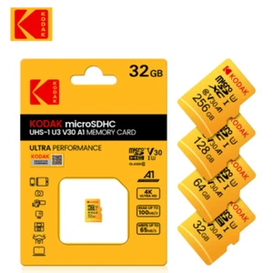 Karta pamięci Kodak Micro SD High Speed 100MB/s A1 Klasa 10 UHS-I 256GB 128GB - Zdjęcie 1 z 5