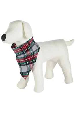 New Family Pajamas Matching Pet Bandana, Stewart Plaid, L/XL - Image 1 of 2