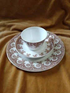 Antiguo juego de 3 transferware Royal Worcester Jones McDuffee Stratton RN 178723 - Imagen 1 de 6