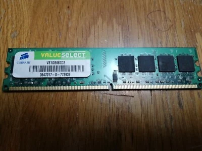 Desktop Memory.1x1GB CORSAIR VS1GB667D2,DDR2,PC2-5300 (667MHz),240PIN. - Image 1 of 4