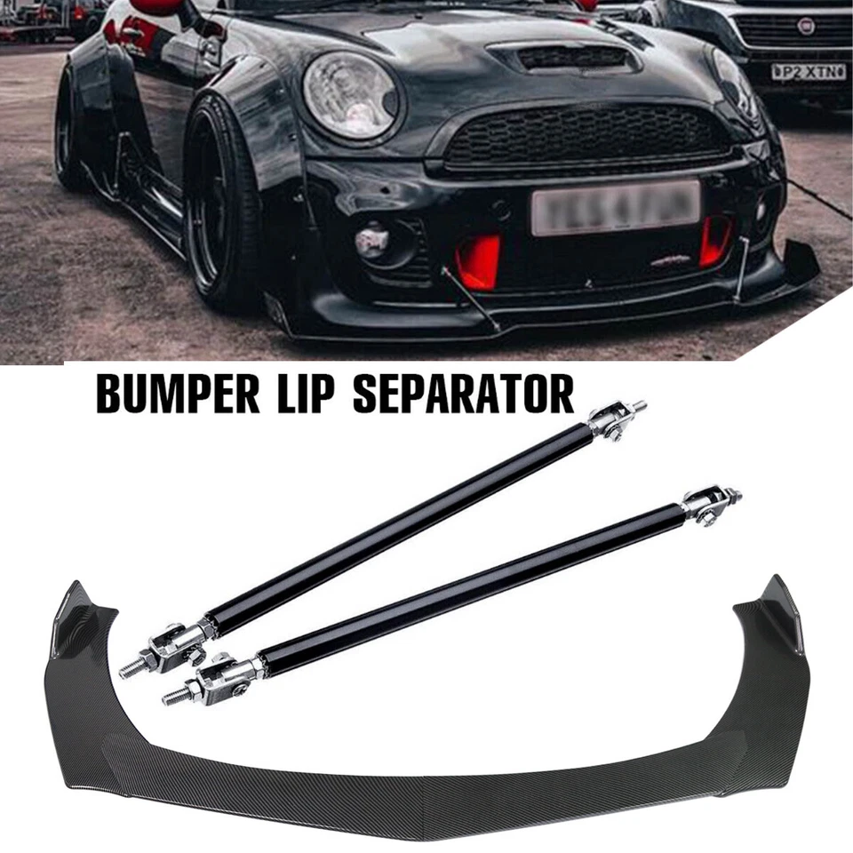 For Mini Cooper Paceman Front Bumper LipS Spoiler Spoiler+Strut Rods Body Kits Foto 1 de 4