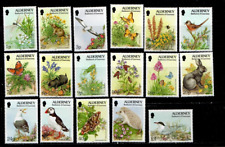 Alderney 1994-95 - Flora and Fauna - Set of 17 Stamps - Scott #70-86 - MNH