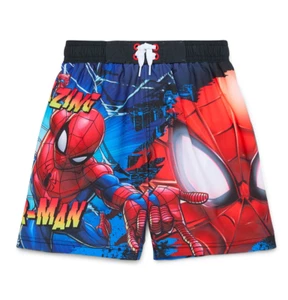 Spiderman Swimsuit Swim Trunks Shorts Boys Marvel Avenger 4 5 6 7 8 10 12 Disney - Picture 1 of 5