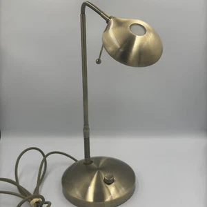 Dar Lighting Desk Lamp Dimmer LED Bulb - Antique Brass Finish - Task Table Lamp - Picture 1 of 8