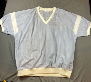 Vintage 90s Christian Dior Monsieur Short Sleeve Windbreaker Multicolor Mens XL - Picture 1 of 21