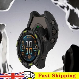 TPU Hollow Case Protective Shell Bumper for Garmin Enduro 3(Black Green) - Zdjęcie 1 z 8