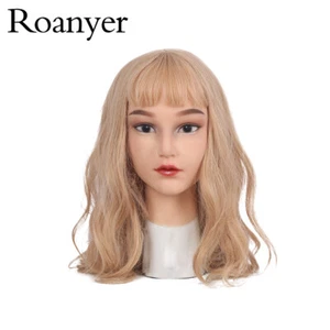 Roanyer Silicone Beautiful Realistic Female Lily Mask for Crossdrersser Cosplay - Picture 1 of 12