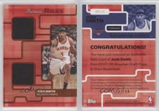 2007-08 Bowman Draft Picks & Stars Relics Bronze /50 Josh Smith #BR-JS