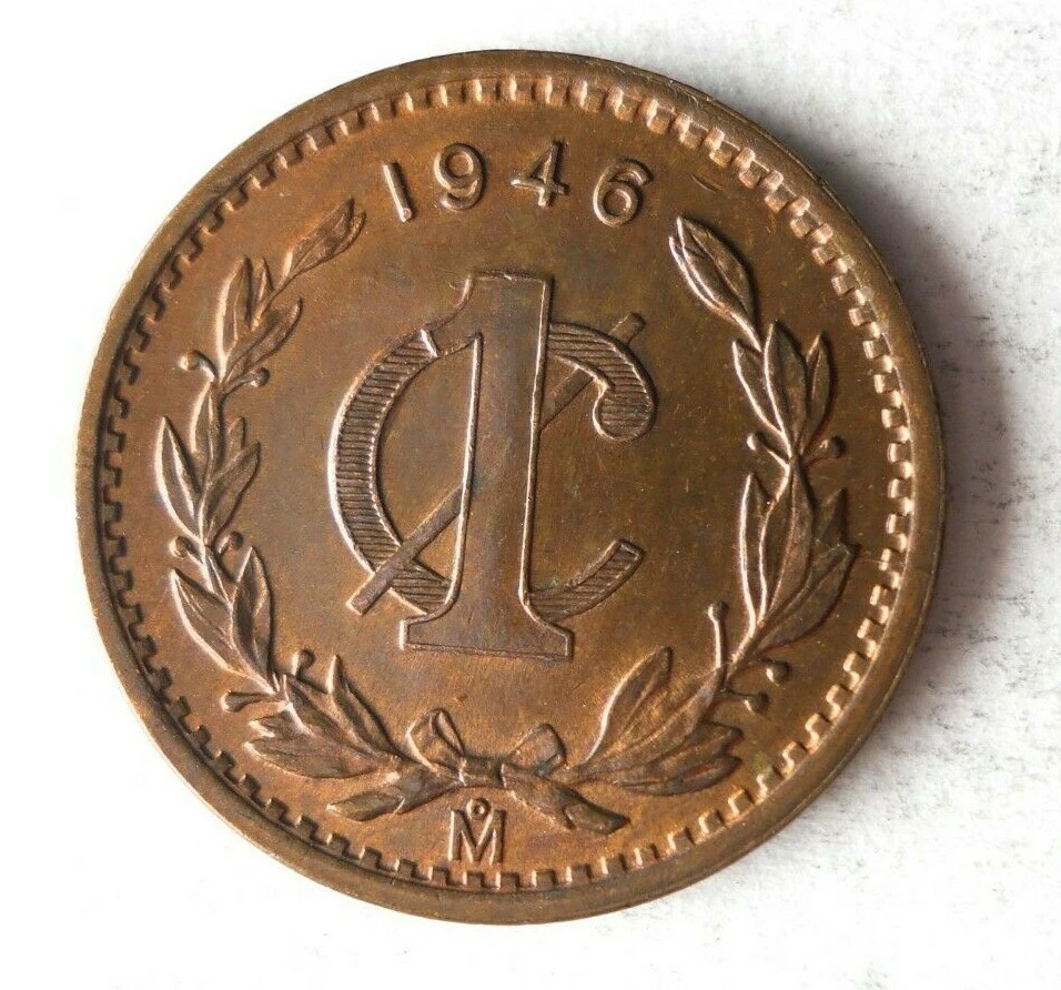 Centavo de México 1946 - AU - Alta calidad - Envío gratuito - Cubo de México #E Foto 1 de 2
