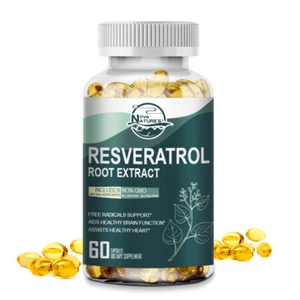Fuerza Máxima - RESVERATROL 1200Mg - Suplemento Natural 1 Botella - 60 Cápsulas - Imagen 1 de 8