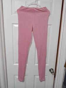 NWT Naked Wardrobe Glitter High Waist Leggings In Pink medium - Picture 1 of 6