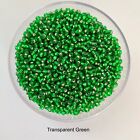 Seed Beads Size 10/0 (2mm) X 500g Bulk - Assorted Transparent Colours.