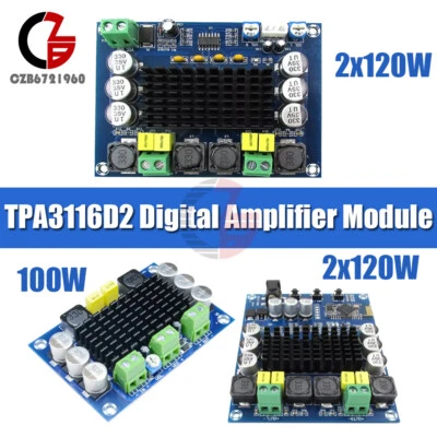 Modulo Amplificatore Digitale 100W 2X120W Bluetooth 4.0 Ricevitore Audio TPA3116D2 - Immagine 1 di 2