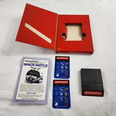Space Battle (Intellivision, 1979) Complete w Box Overlays Manual Tested VG Game - Image 1 of 4