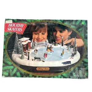 Vintage 1995 MR. CHRISTMAS HOLIDAY SKATERS Victorian Ice Skating - NEW - Picture 1 of 9