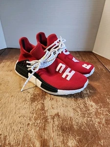Size 5 - adidas NMD Human Race x Pharrell Red 2016 Womens Size 7 BB0616 EUC  - Picture 1 of 11